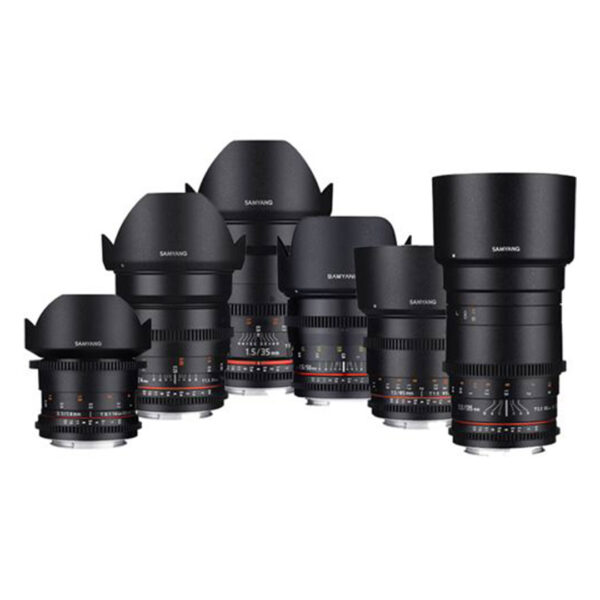 SAMAYANG CINE VDSRL KIT 5 OTTICHE DA 24 A 135 mm